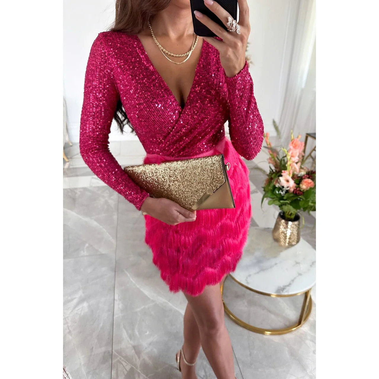 Paulina® | Dress With Patchwork And Ruffles - Image 2
