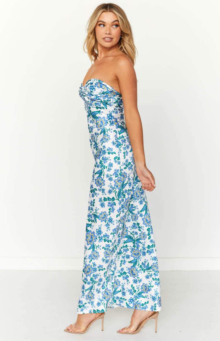 Paulina® | Printed Maxi Tube Dress With Knot Detail - Image 5