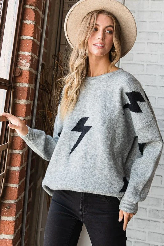 Petra | BOLT LONG SLEEVE CREW NECK SWEATER - Image 8