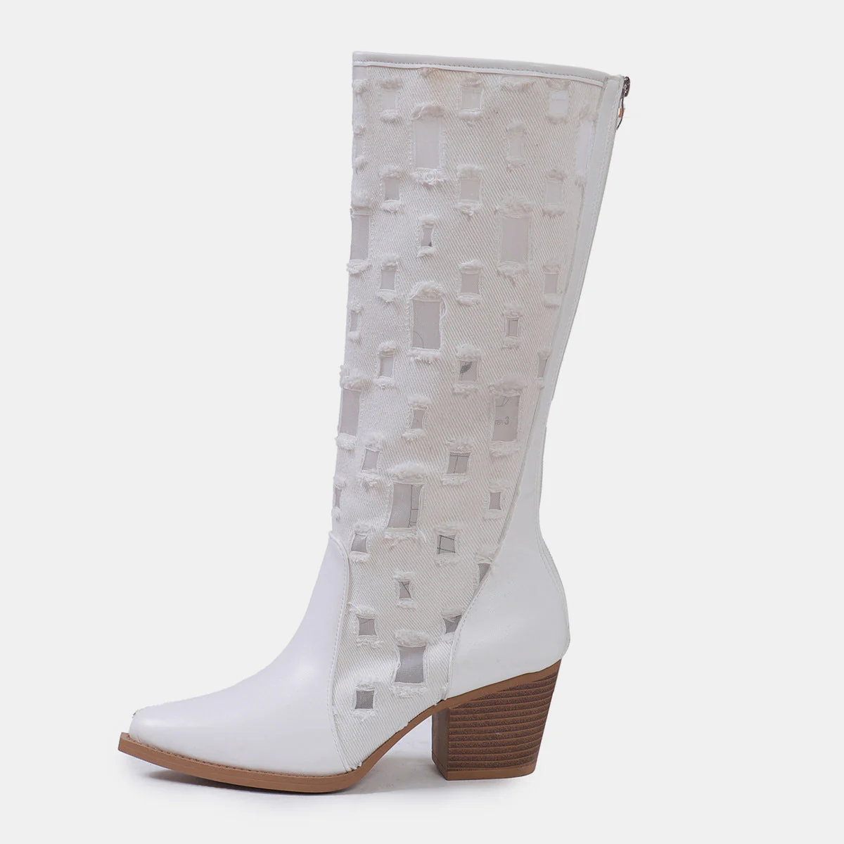 Pilar | Pointed boots with block heel - Image 8