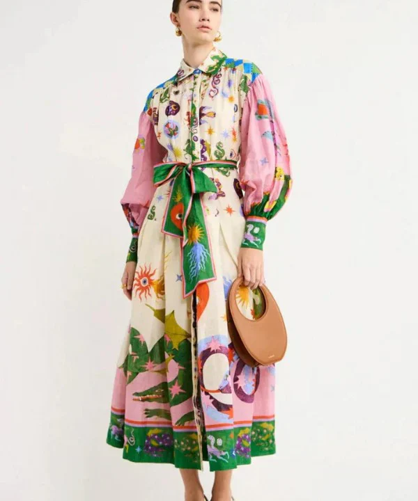 Ramona® | Creative printed maxi dress for women
