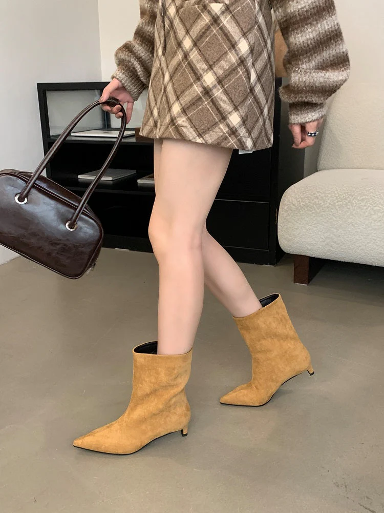 Ramona | Pointed toe light boots for women - Image 3