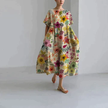 Regan® | Elegant Long Summer Dress With Floral Print For Women - Image 5