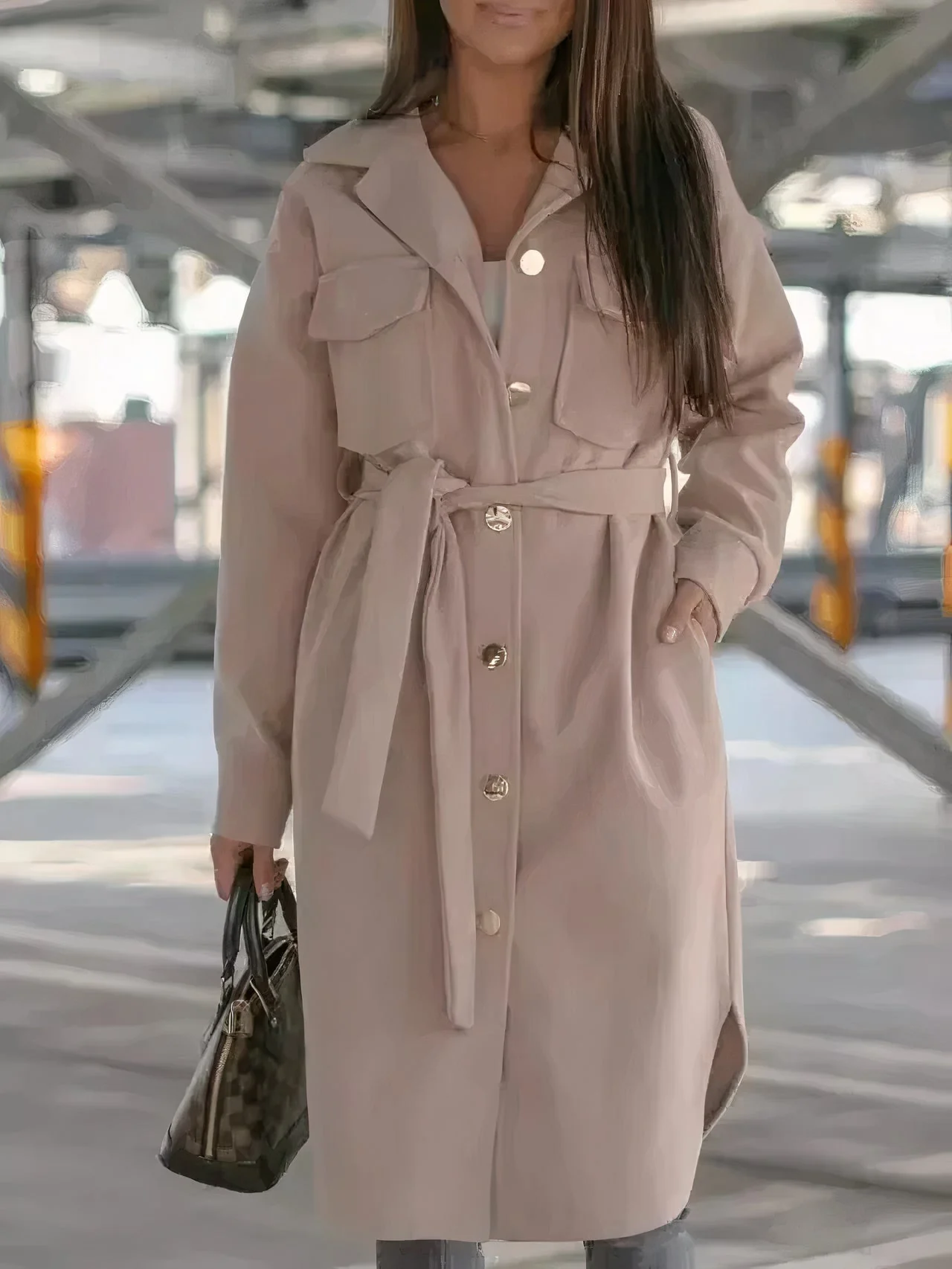 Remedios | Long coat jacket for women - Image 2