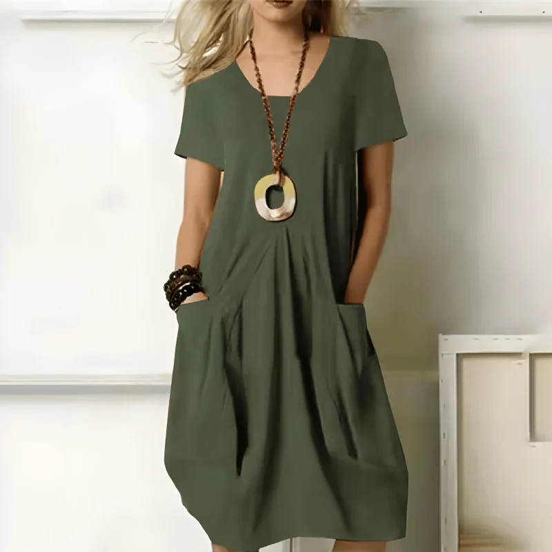 Riley® | Elegant Dress With Belly Cover - Image 2