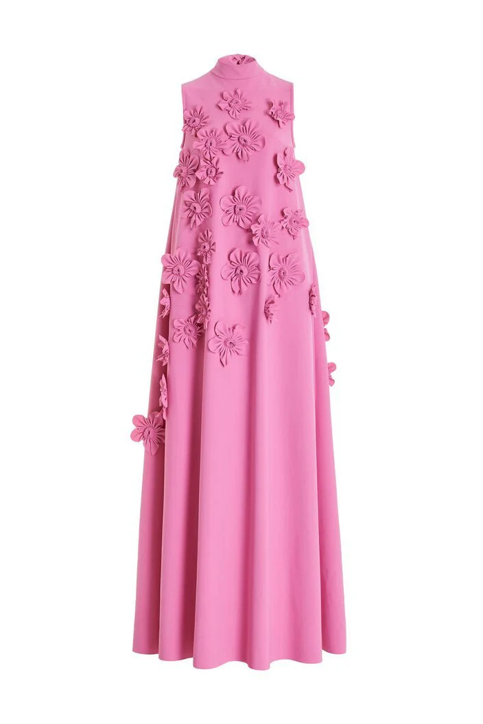 Rita® | Sleeveless Maxi Dress With Floral Embellishment - Image 3