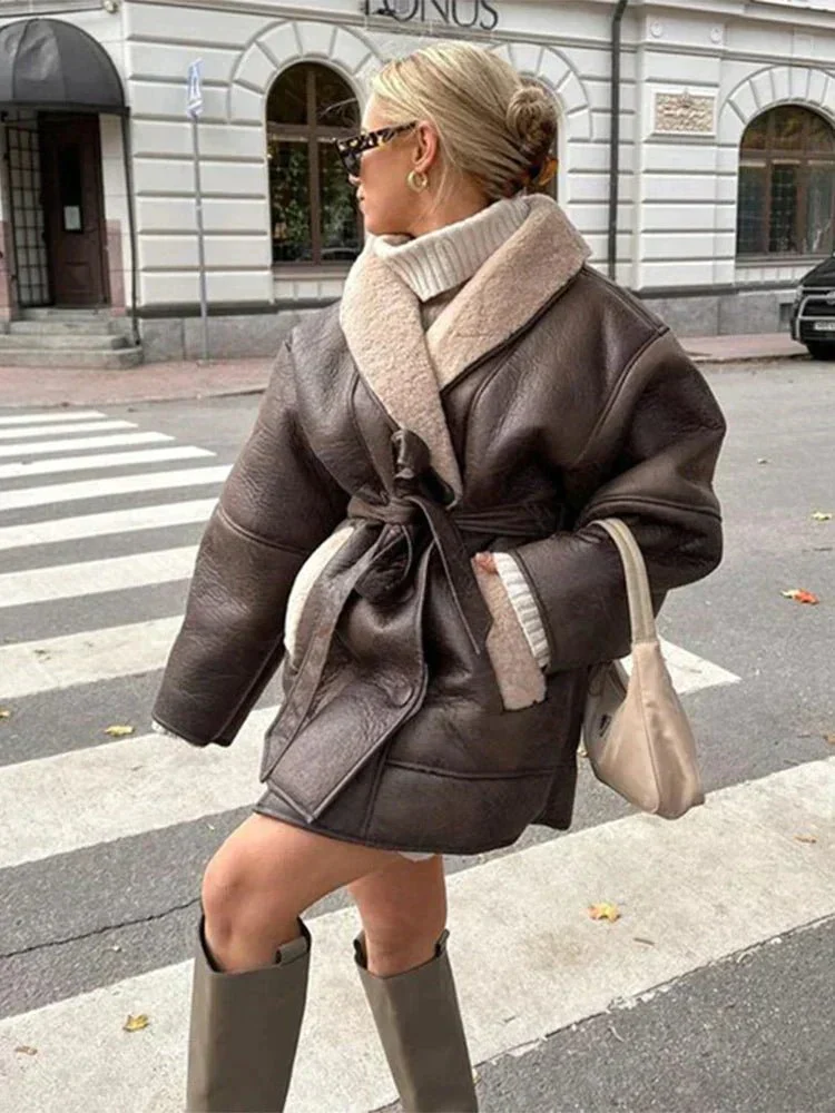 Rita | WINTER LEATHER JACKET - Image 3