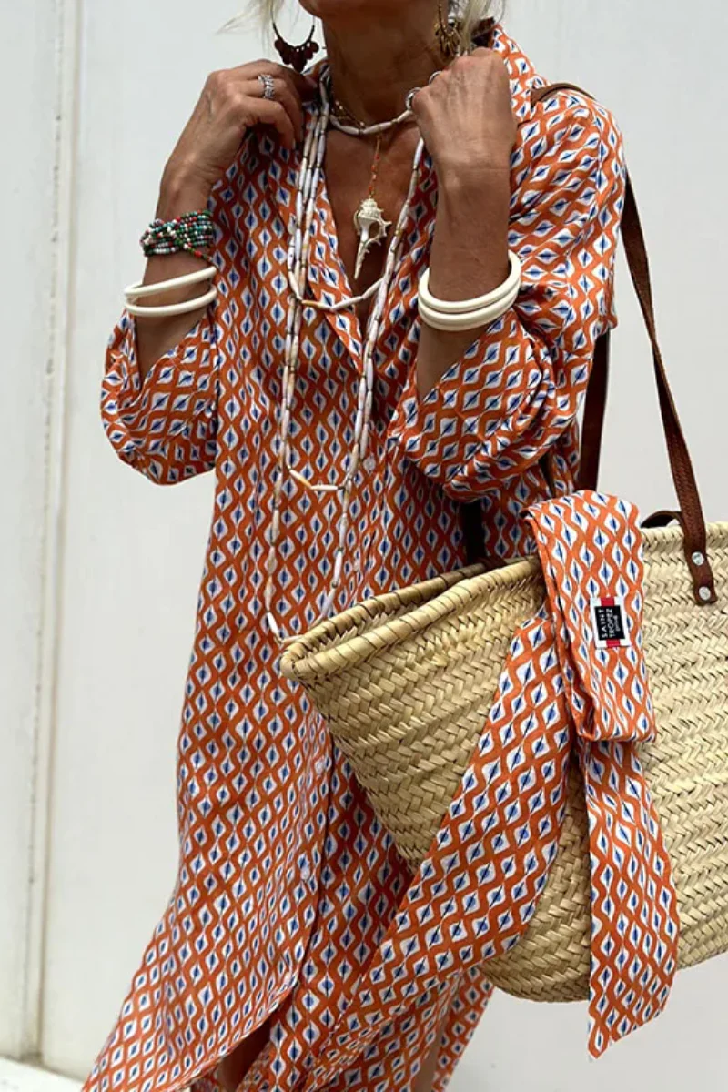 Rocío® | Casual Striped Shirt Blouse - Image 9