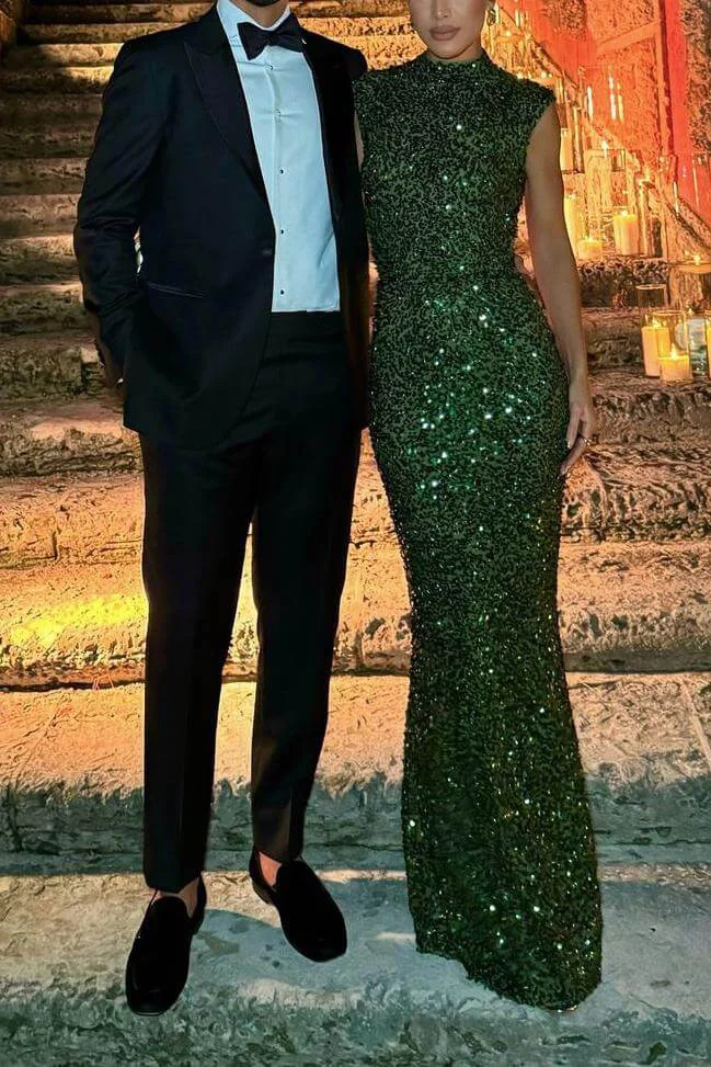 Rocío® | Elastic Sequin Backless Maxi Dress - Image 2