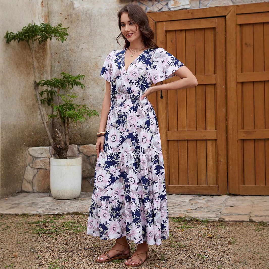 Rocío® | Women'S Floral Wrap Maxi Dress - Image 3