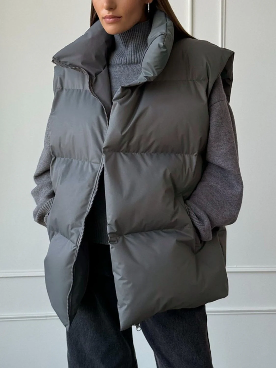 Rocio | Zip-up turtleneck sweater - Image 11