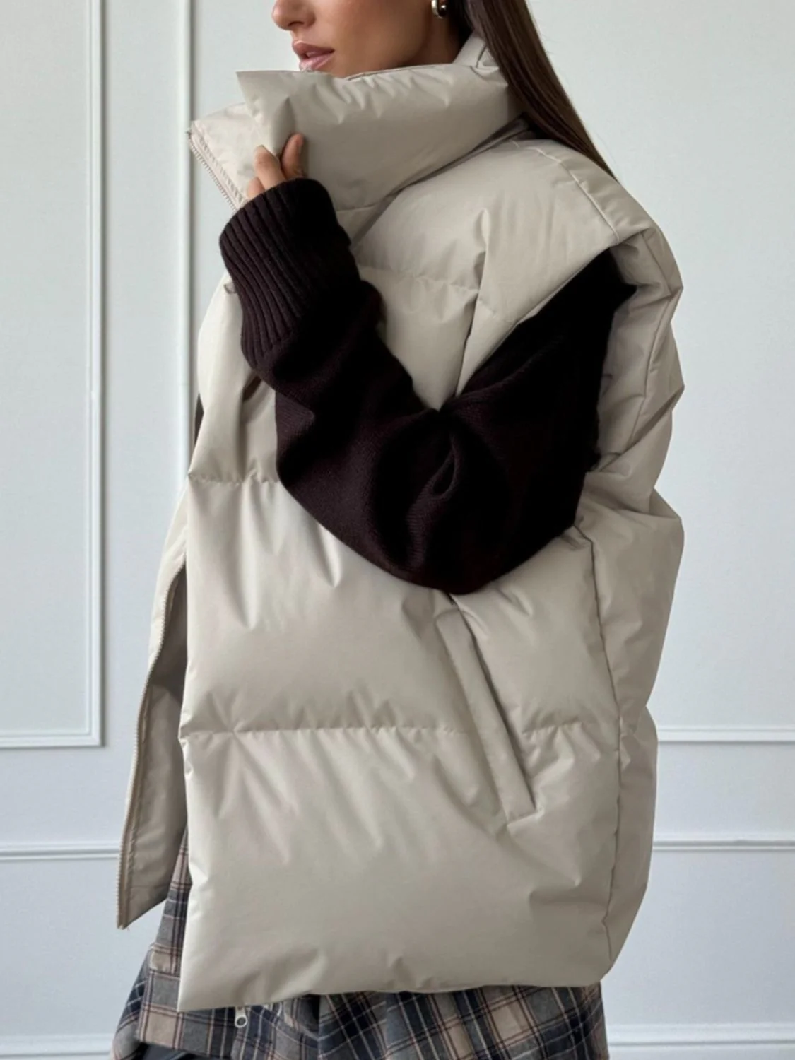 Rocio | Zip-up turtleneck sweater - Image 2
