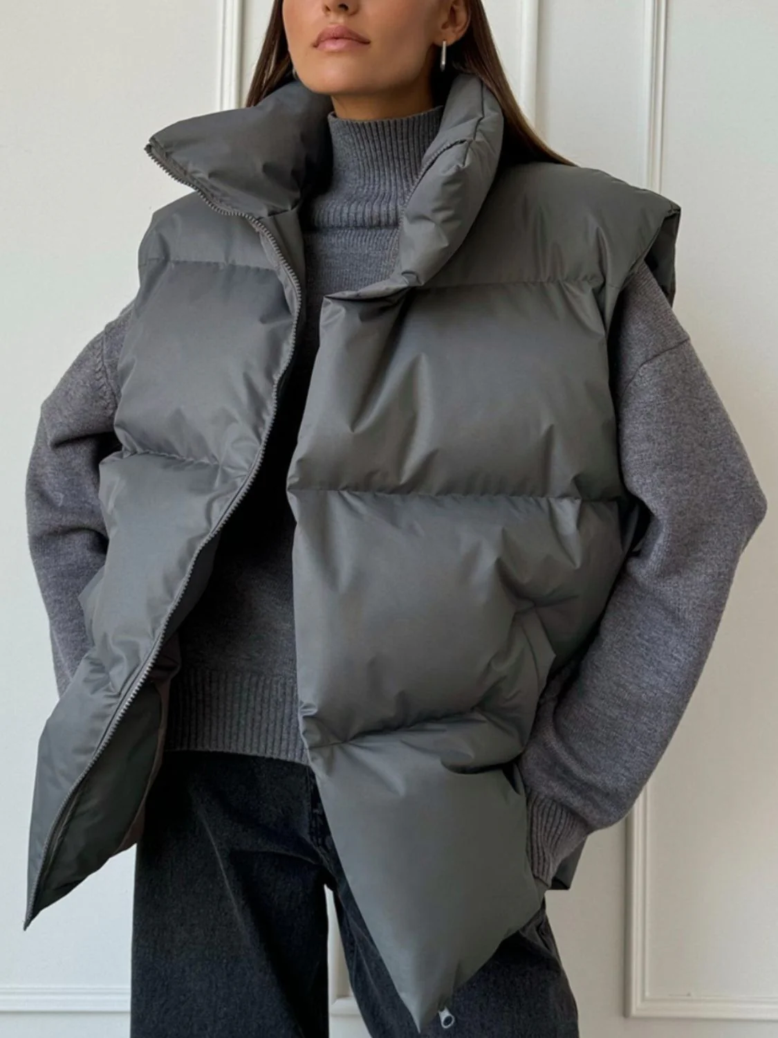 Rocio | Zip-up turtleneck sweater - Image 9