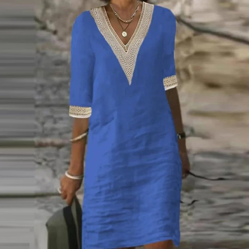 Rosa® | Elegant Linen Summer Dress - Image 4