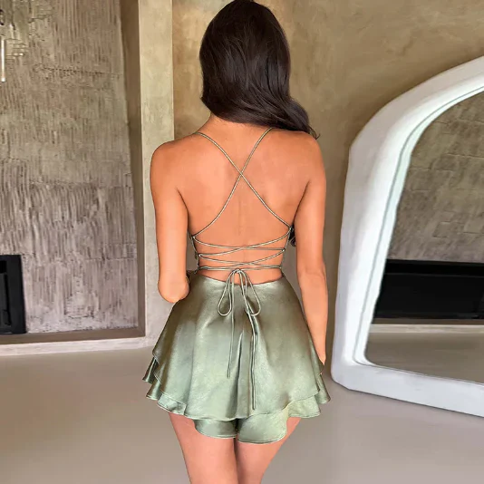 Samantha® | Satin Dress - Image 6