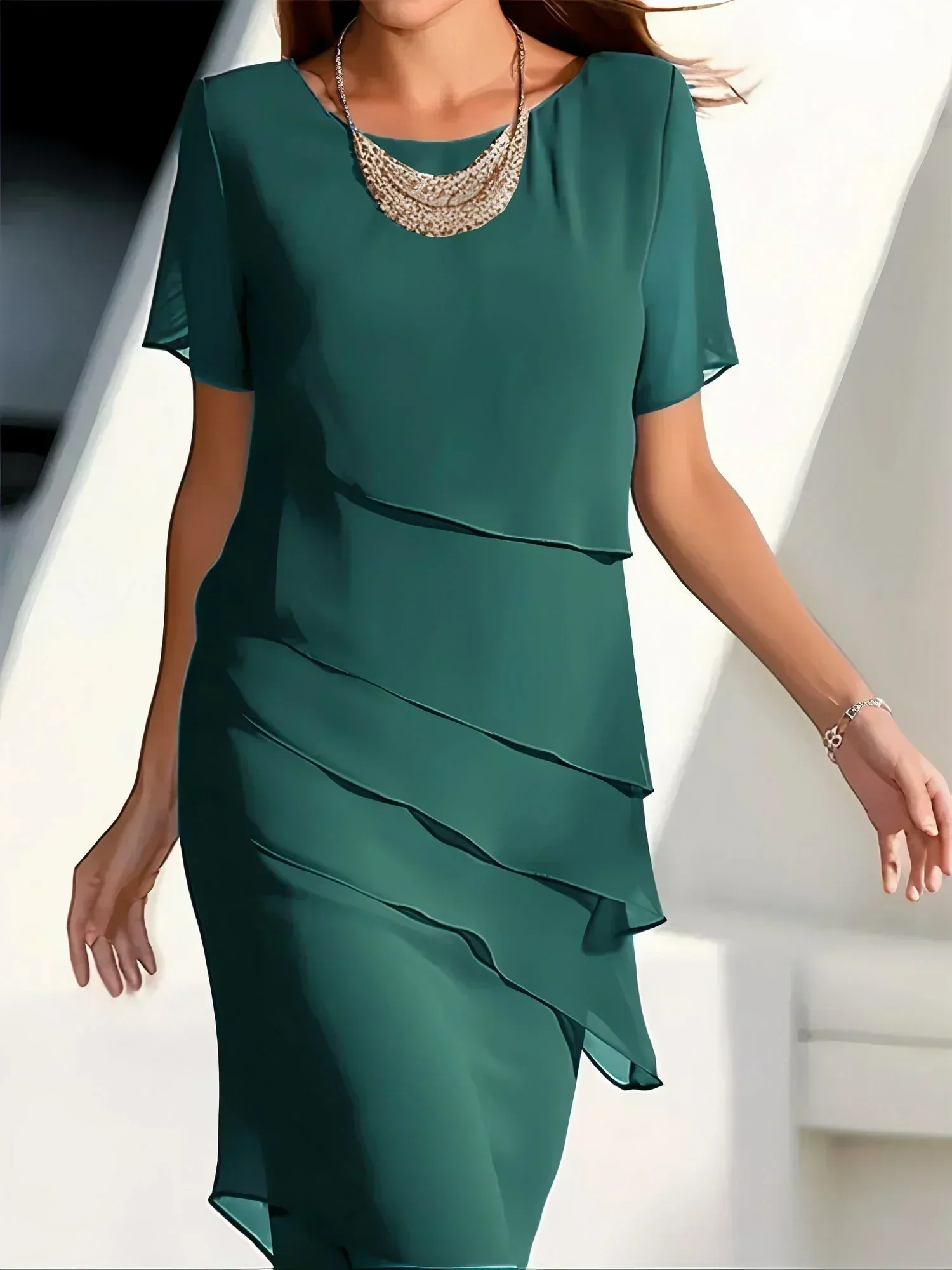 Sandra® | Chiffon Cocktail Dress - Image 3
