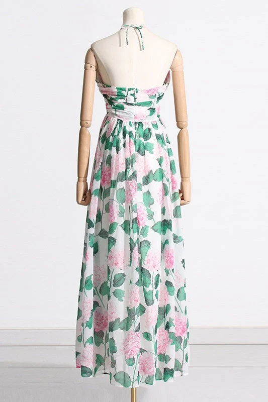 Sandra® | Halter Neck Maxi Dress With Floral Print - Image 3