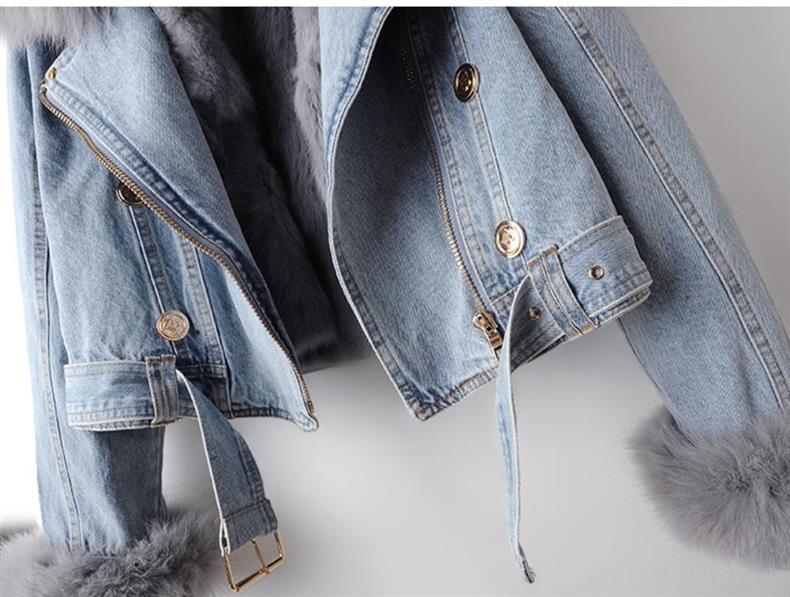 Sandra | Short denim jacket with lining - Image 4