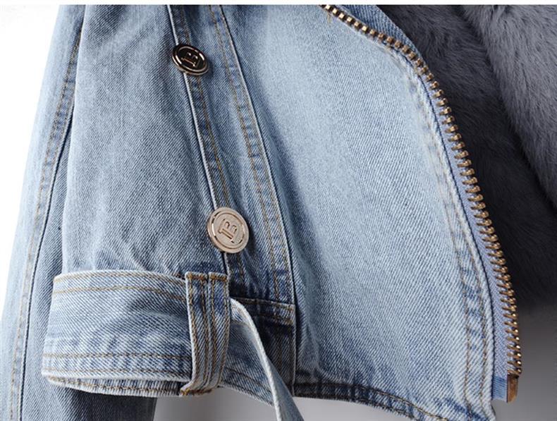Sandra | Short denim jacket with lining - Image 7