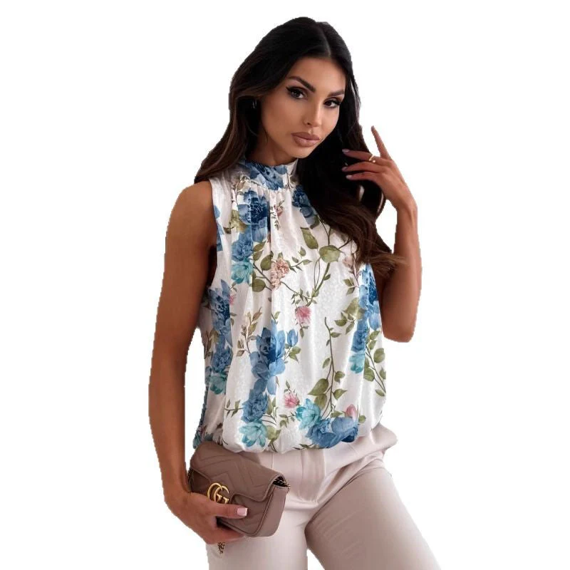 Sandra® | Women'S Floral High-Neck Blouse - Image 5