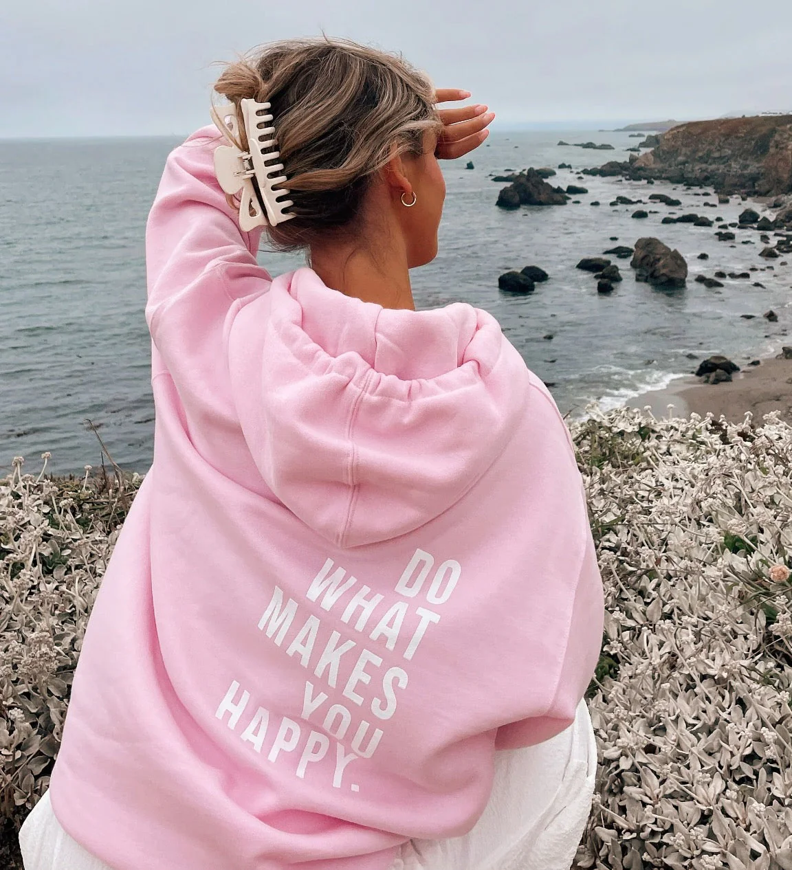 Sara® | Stylish hoodie with lettering - Image 2