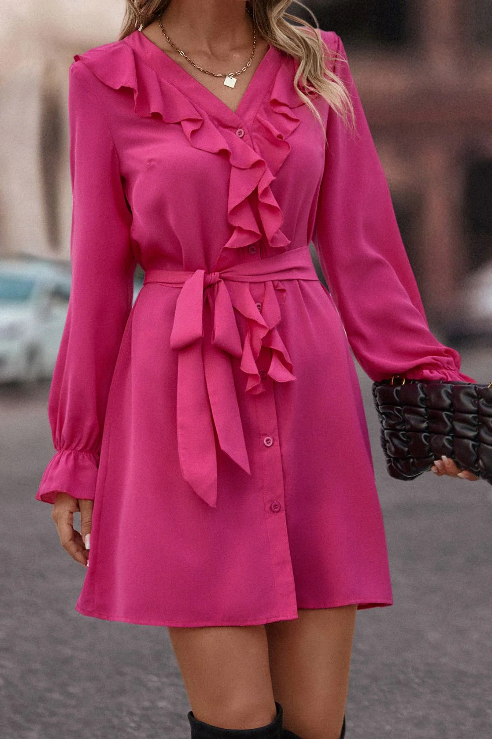 Sara | Elegant and casual winter dress - Image 4