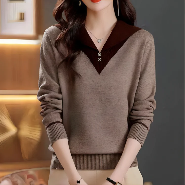 Savannah® | Elegant And Comfortable V-Neck Sweater - Image 3