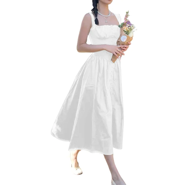 Sharon® | Black Midi Sundress - Image 7