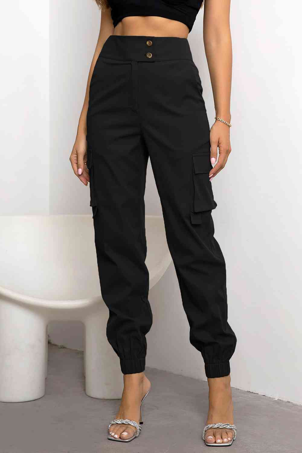 Shelby® | High-Waisted Casual Cargo Jogger Pants