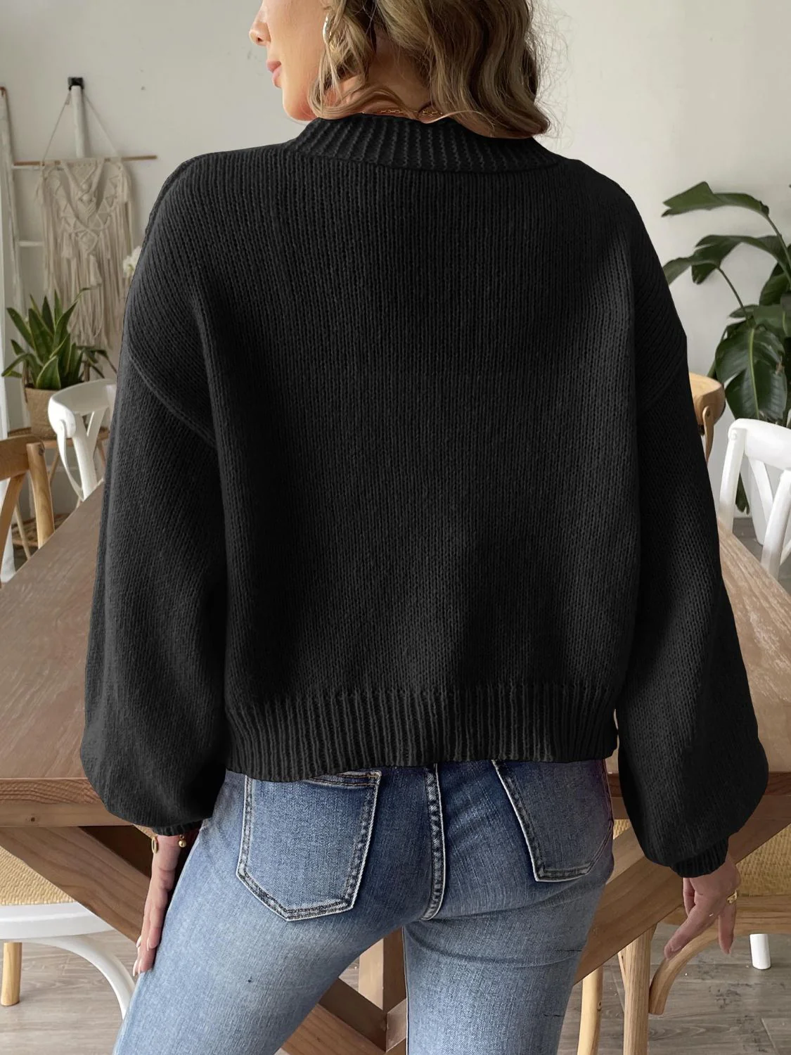 Sibylle | Beaded cardigan with long sleeves and an open front - Image 13