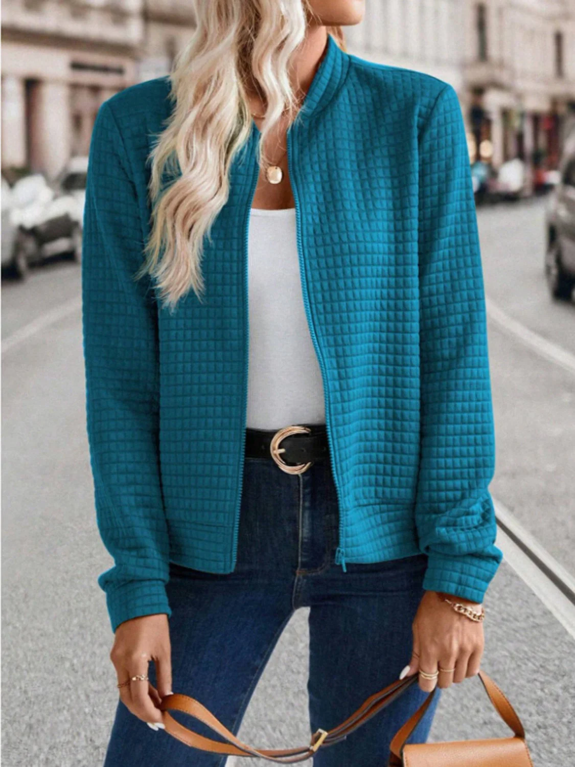 Sigrid | Long sleeve jacket with zip - Image 12
