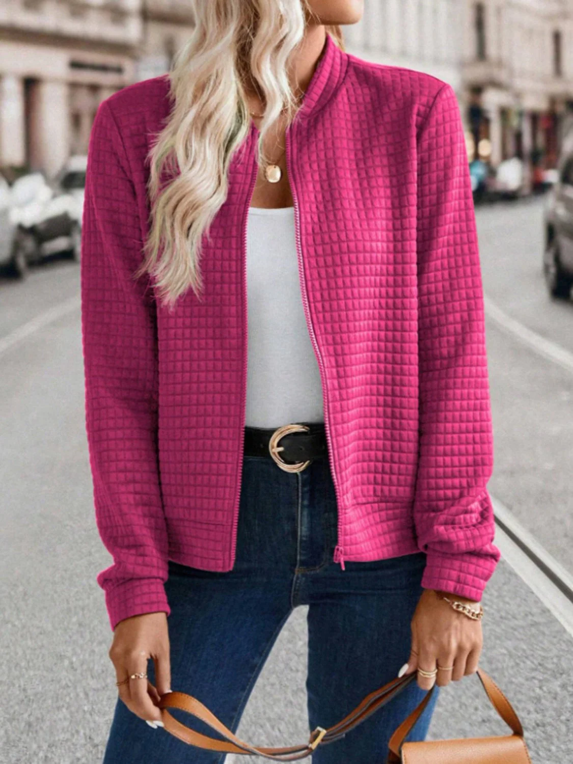 Sigrid | Long sleeve jacket with zip - Image 15