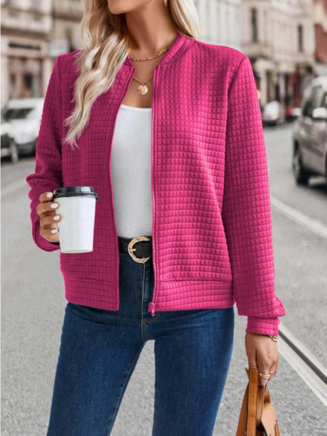Sigrid | Long sleeve jacket with zip - Image 16