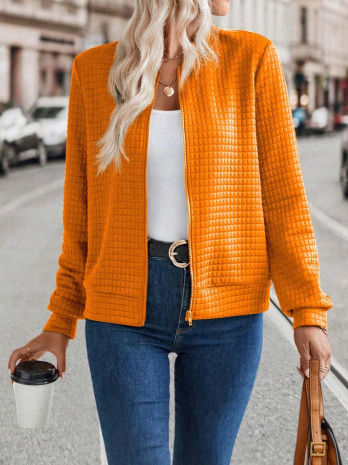 Sigrid | Long sleeve jacket with zip - Image 19