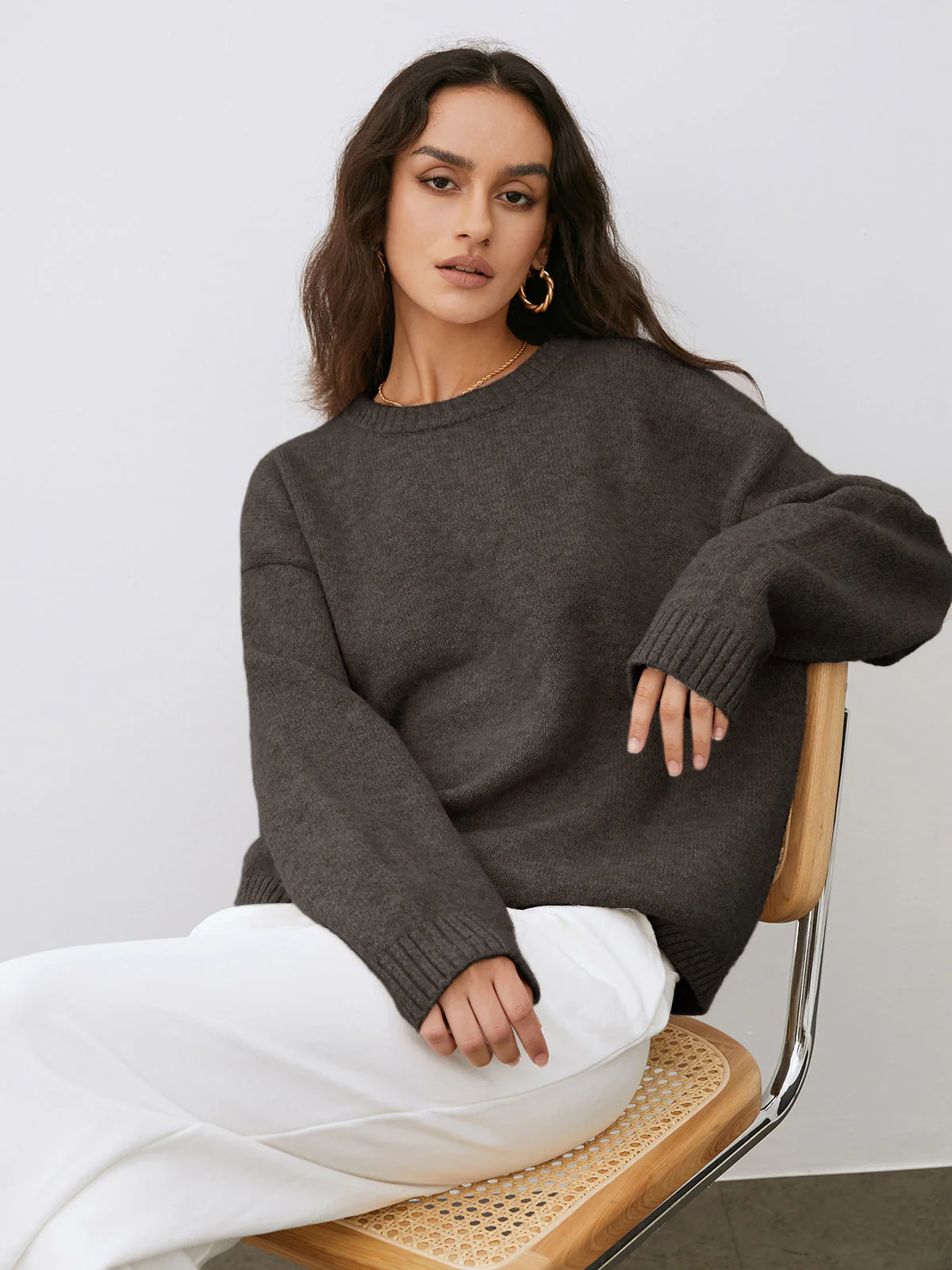 Silke | Casual knitted sweater for women in autumn - Image 2