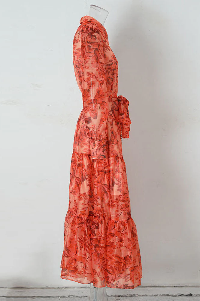 Silvia® | Maxi Dress With Balloon Sleeves And Print - Image 2