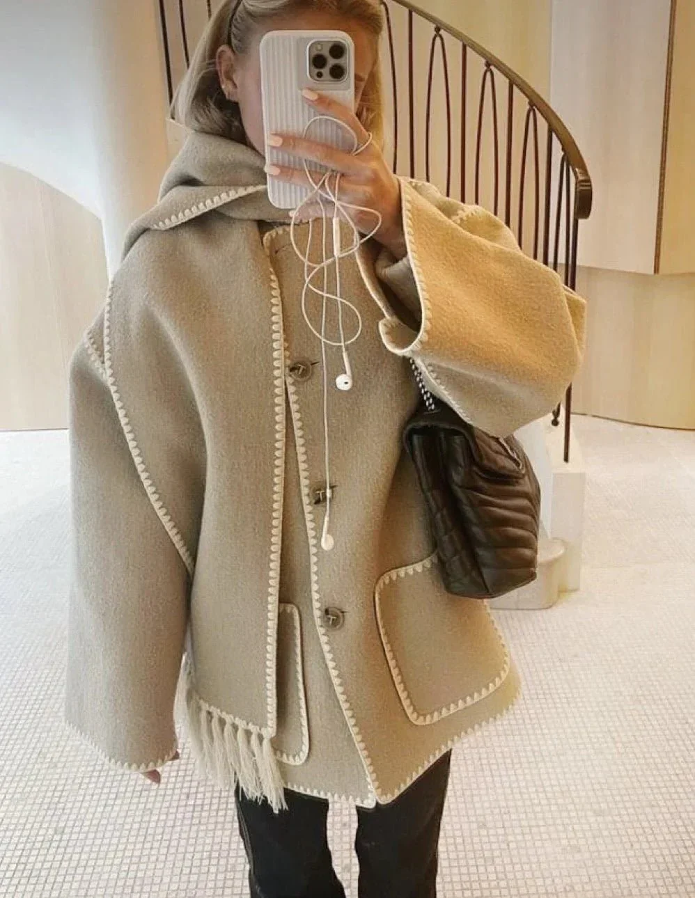 Silvia | Shawl coat - Image 13