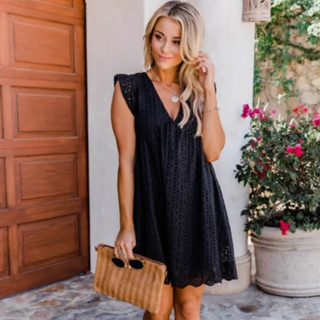 Simona® | Comfortable V-Neck Dress