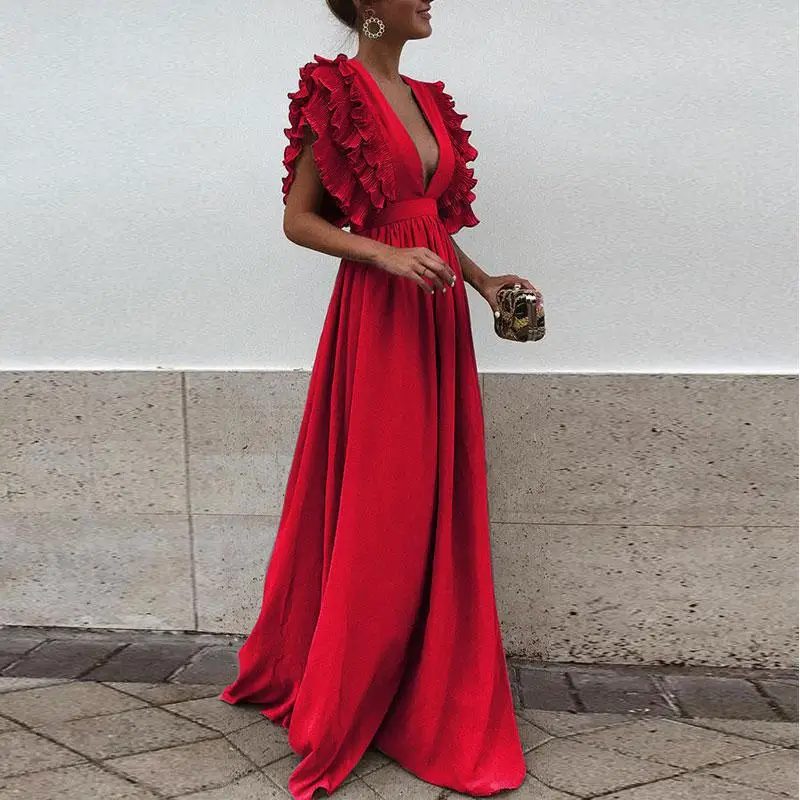 Simona® | Elegant Dress With Ruffled Sleeves - Image 3