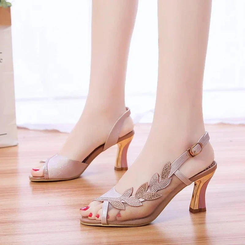 Simona® | Elegant Heels Made Of Mesh Fabric - Image 9