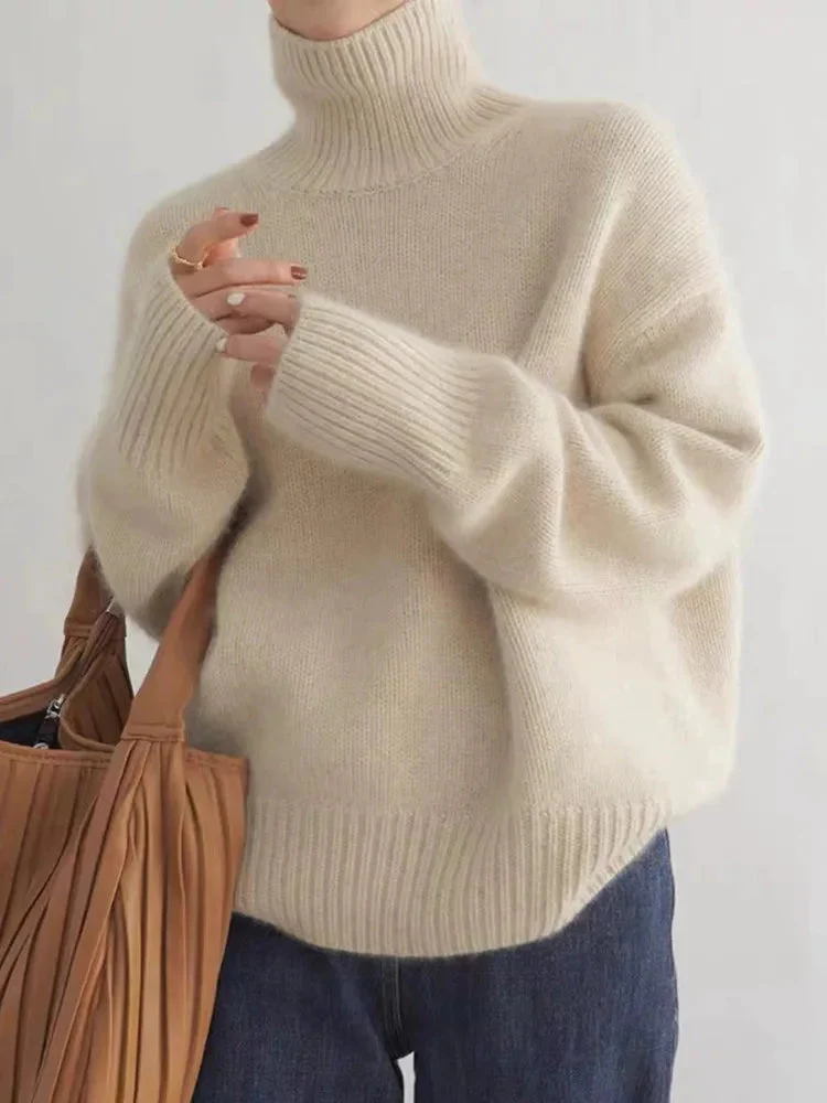 Sofia | Comfortable, knitted, soft turtleneck sweater - Image 2