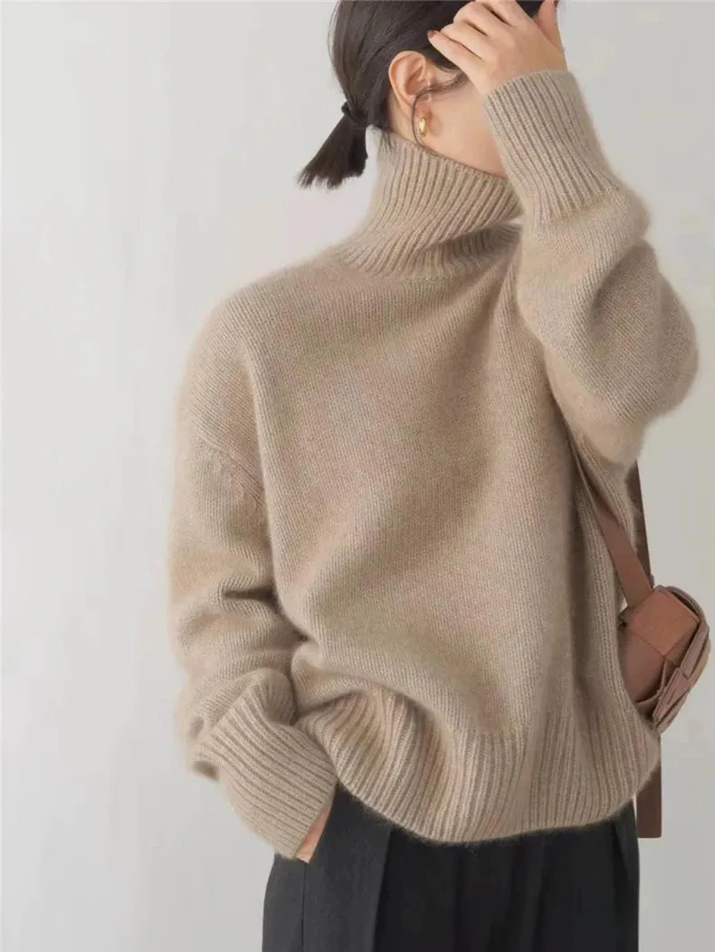 Sofia | Comfortable, knitted, soft turtleneck sweater - Image 6