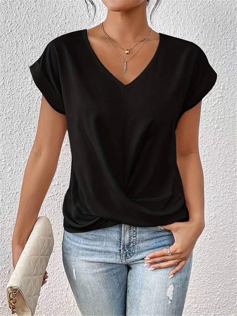 Sofia® | Elegant Casual V-Neck Shirt