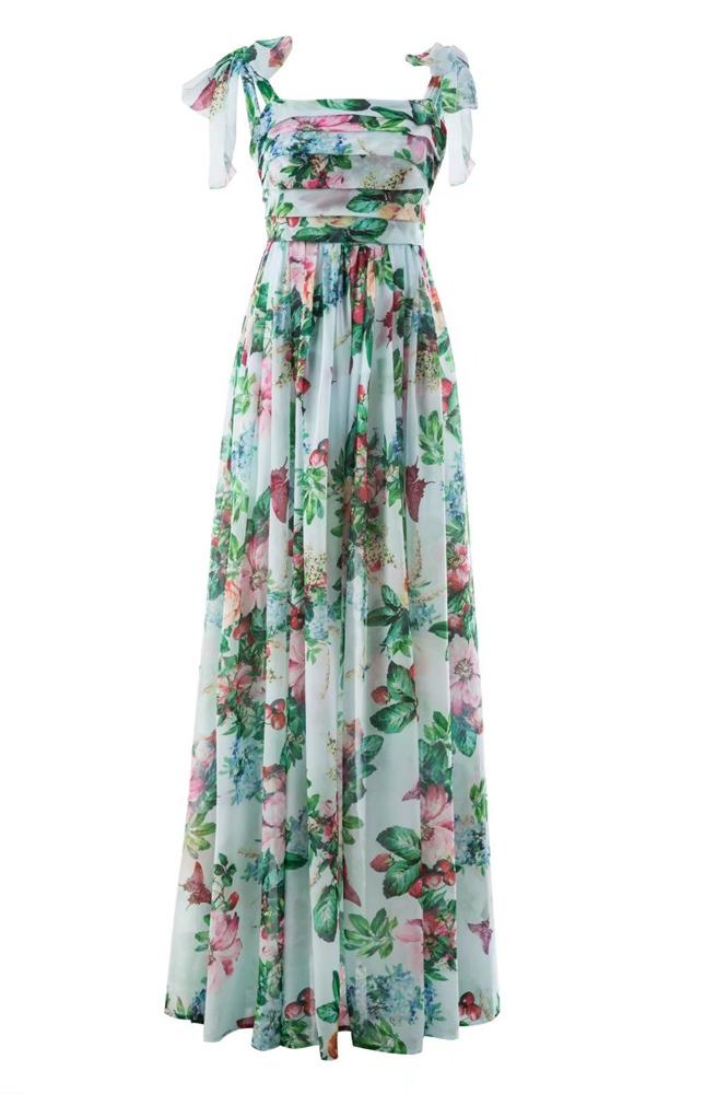 Sol® | Dinah Printed Maxi Dress With Straps - Image 3