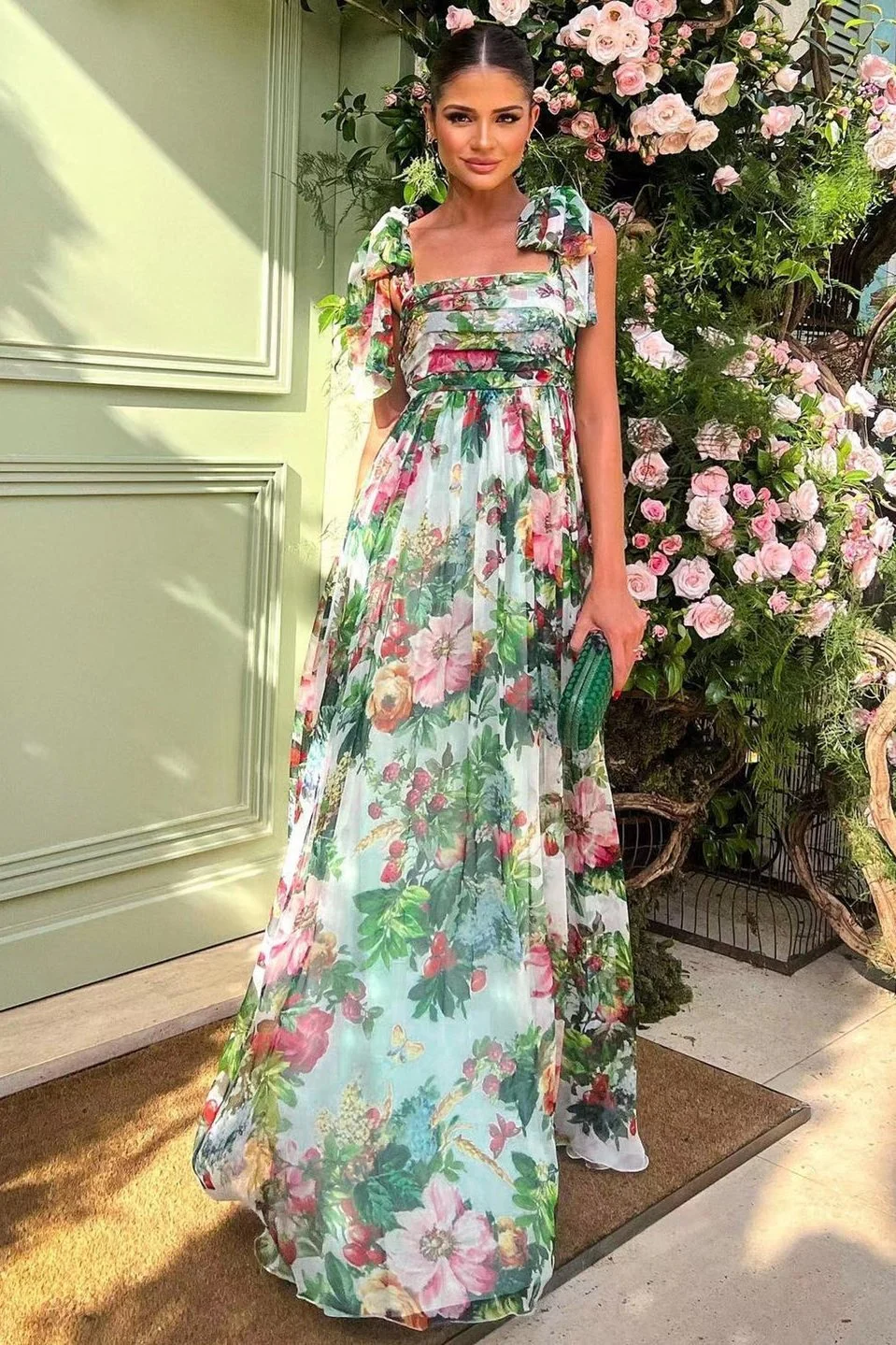 Sol® | Dinah Printed Maxi Dress With Straps - Image 5