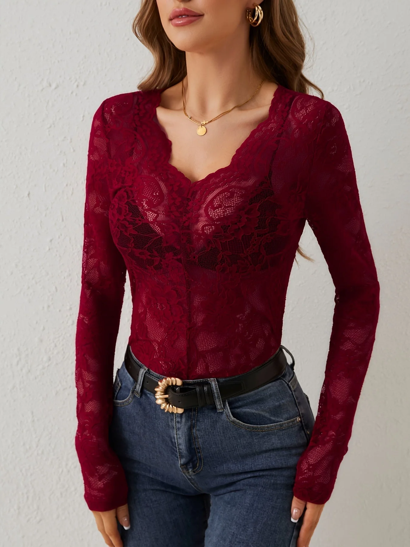 Sol® | Lace shirt for women - Image 10
