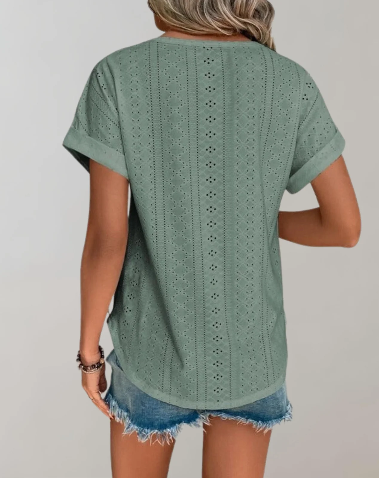 Sonia® | Elegant Top With Eyelet Embroidery - Image 2