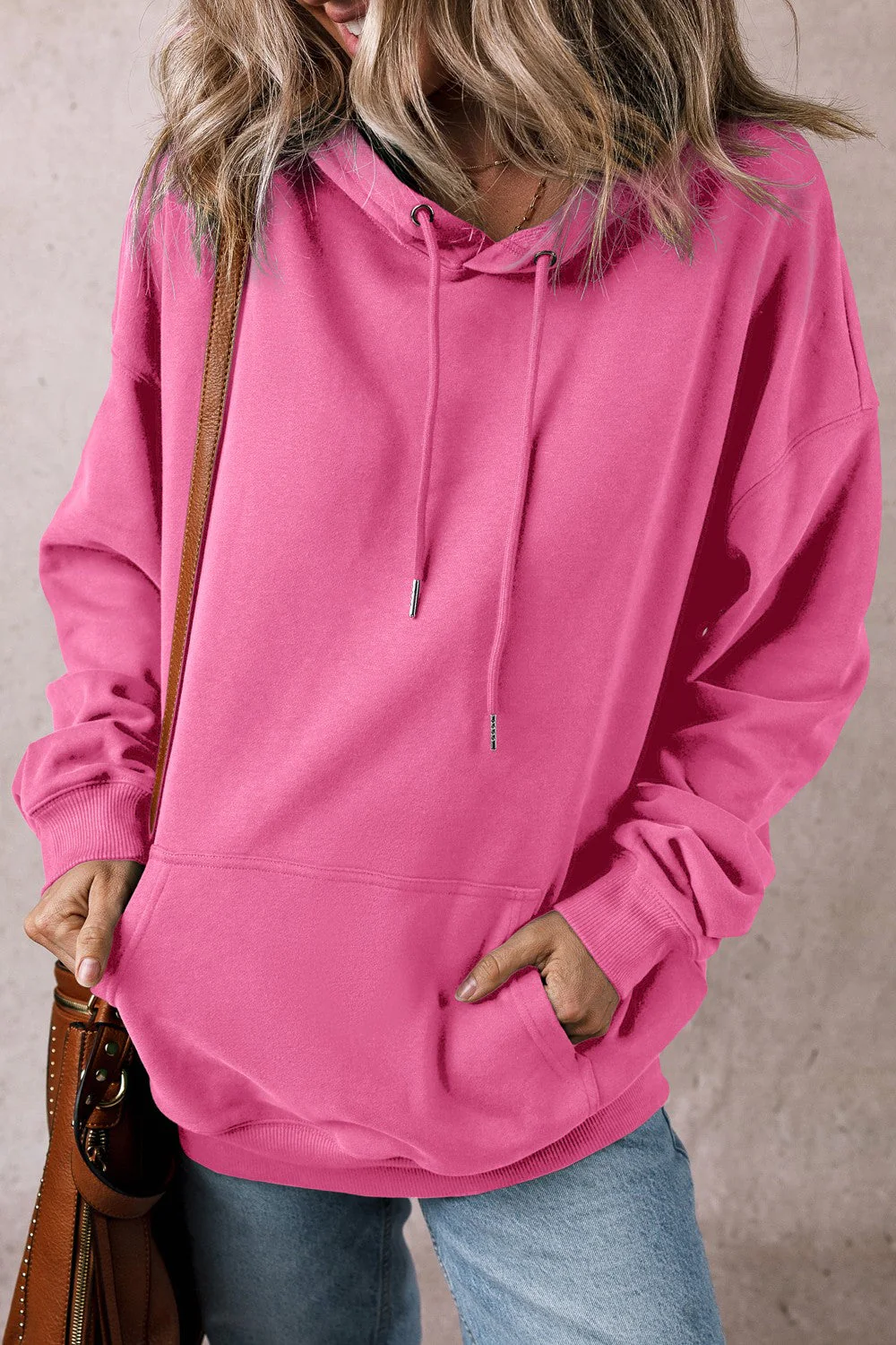 Stefanie | Long sleeve hoodie with drawstring and pockets - Image 14