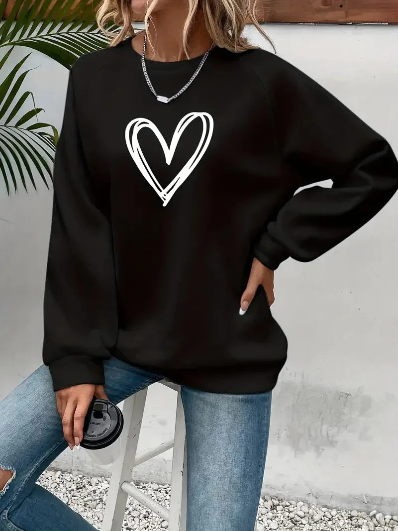 Stefanie | Oversized heart sweater for women - Image 2