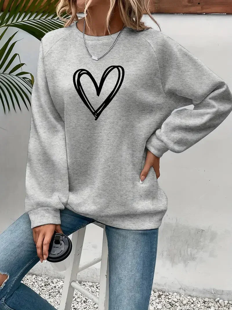 Stefanie | Oversized heart sweater for women - Image 4